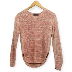 M&S Cotton Blend Heathered Knit Sweater